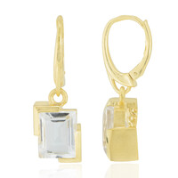 Pendientes en plata con Cuarzo blanco