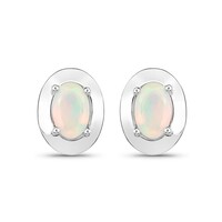 Pendientes en plata con Ópalo de Welo