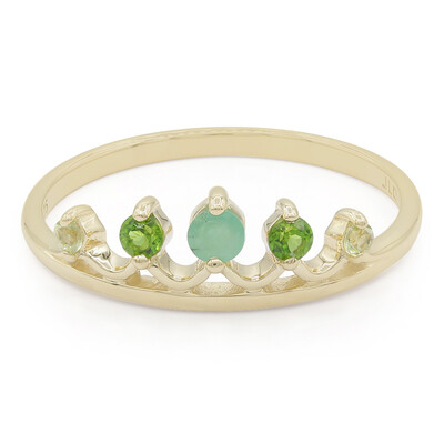 Anillo en oro con Esmeralda
