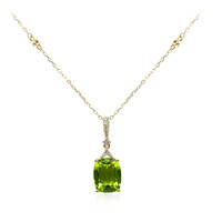 Collar en oro con Peridoto de Dashihe (CIRARI)