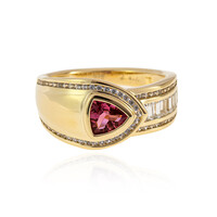 Anillo en oro con Turmalina rosa (de Melo)