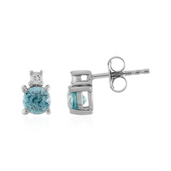 Pendientes en plata con Zircón de Ratanak Kirí
