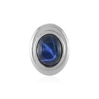Colgante en plata con Zafiro estrella azul