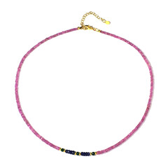 Collar en plata con Zafiro rosado (Riya)