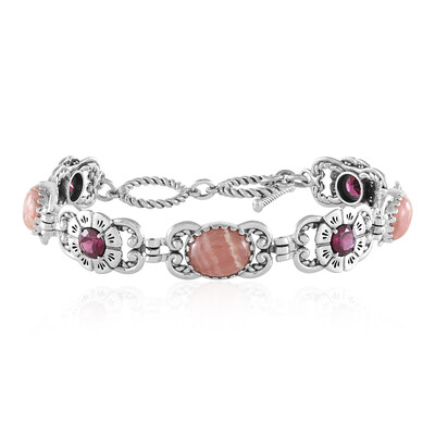 Brazalete en plata con Rodocrosita (Desert Chic)