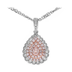 Collar en oro con Diamante rosa I1 (CIRARI)