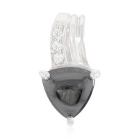 Colgante en plata con Hematita negra