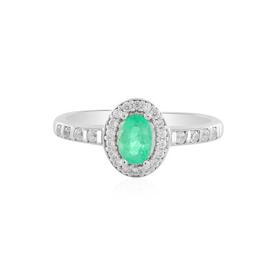Anillo en plata con Esmeralda de Colombia