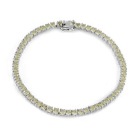 Brazalete en plata con Quarzo limón