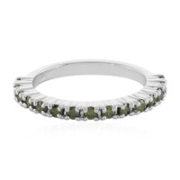 Anillo en plata con Diamante I3 verde