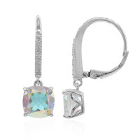Pendientes en plata con Topacio Rayo de Luna