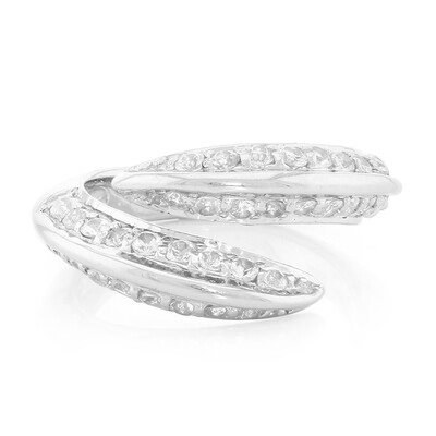 Anillo en plata con Zafiro blanco