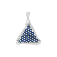 Colgante en plata con Zafiro azul
