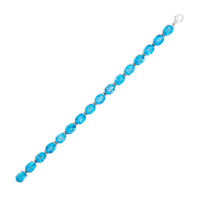 Brazalete en plata con Topacio de Marambaia