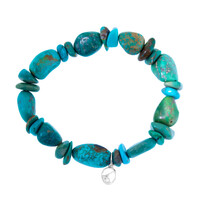 Brazalete en plata con Turquesa de Kingman (Anne Bever)