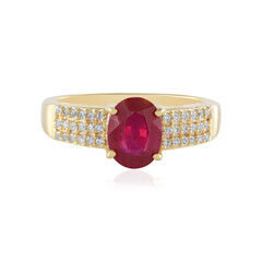 Anillo en plata con Rubí de Madagascar