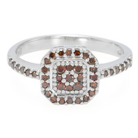 Anillo en plata con Diamante fantasía
