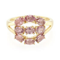 Anillo en oro con Zafiro Padparascha no calentado (AMAYANI)