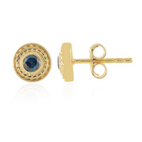 Pendientes en plata con Diamante azul I3