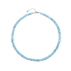 Collar en plata con Larimar