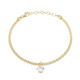 Brazalete en plata con Topacio blanco