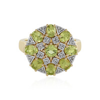 Anillo en plata con Peridoto
