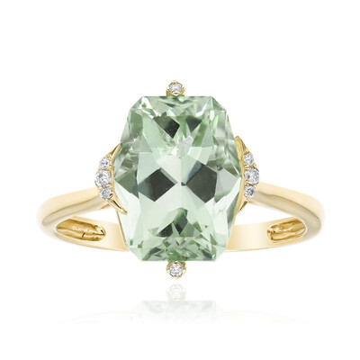 Anillo en oro con Amatista verde (CIRARI)