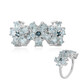 Anillo en plata con Topacio azul cielo