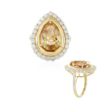 Anillo en oro con Piedra del sol de Oregón (AMAYANI)
