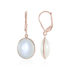 Pendientes en plata con Piedra de Luna blanca (KM by Juwelo)