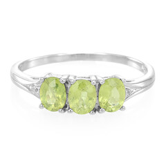 Anillo en plata con Zafiro de Mozambique