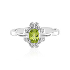 Anillo en plata con Peridoto