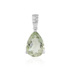 Colgante en plata con Amatista verde