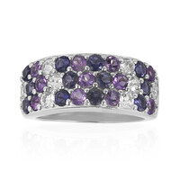 Anillo en plata con Iolita