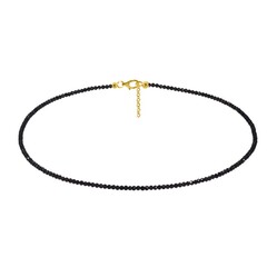 Collar en plata con Turmalina negra