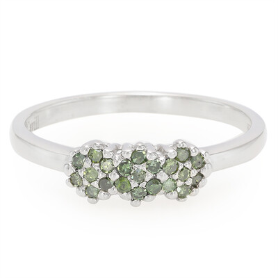 Anillo en plata con Diamante fantasía