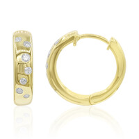 Pendientes en oro con Diamante SI2 (G) 