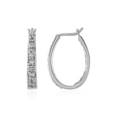 Pendientes en plata con Topacio azul cielo