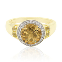 Anillo en oro con Berilo dorado Xia