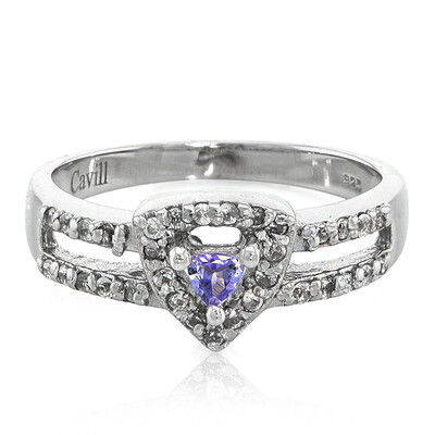 Anillo en plata con Tanzanita sin calentar