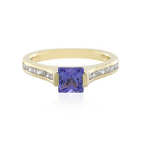 Anillo en oro con Tanzanita AAA