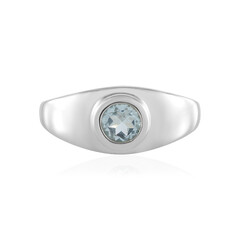 Anillo en plata con Aguamarina de Brasil