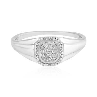 Anillo de hombre en plata con Diamante I2 (I)