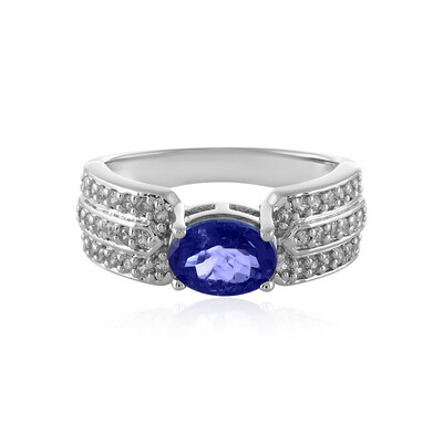 Anillo en plata con Tanzanita