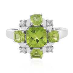 Anillo en plata con Peridoto