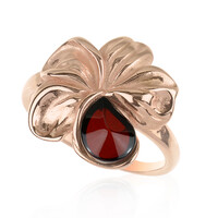 Anillo en plata con Ámbar báltico