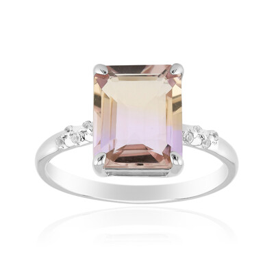 Anillo en plata con Ametrino