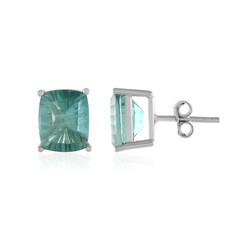 Pendientes en plata con Fluorita verde