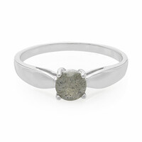 Anillo en plata con Espectrolita