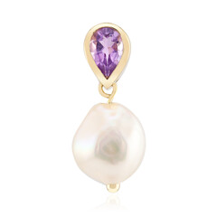 Colgante en plata con Perla blanca Freshwater